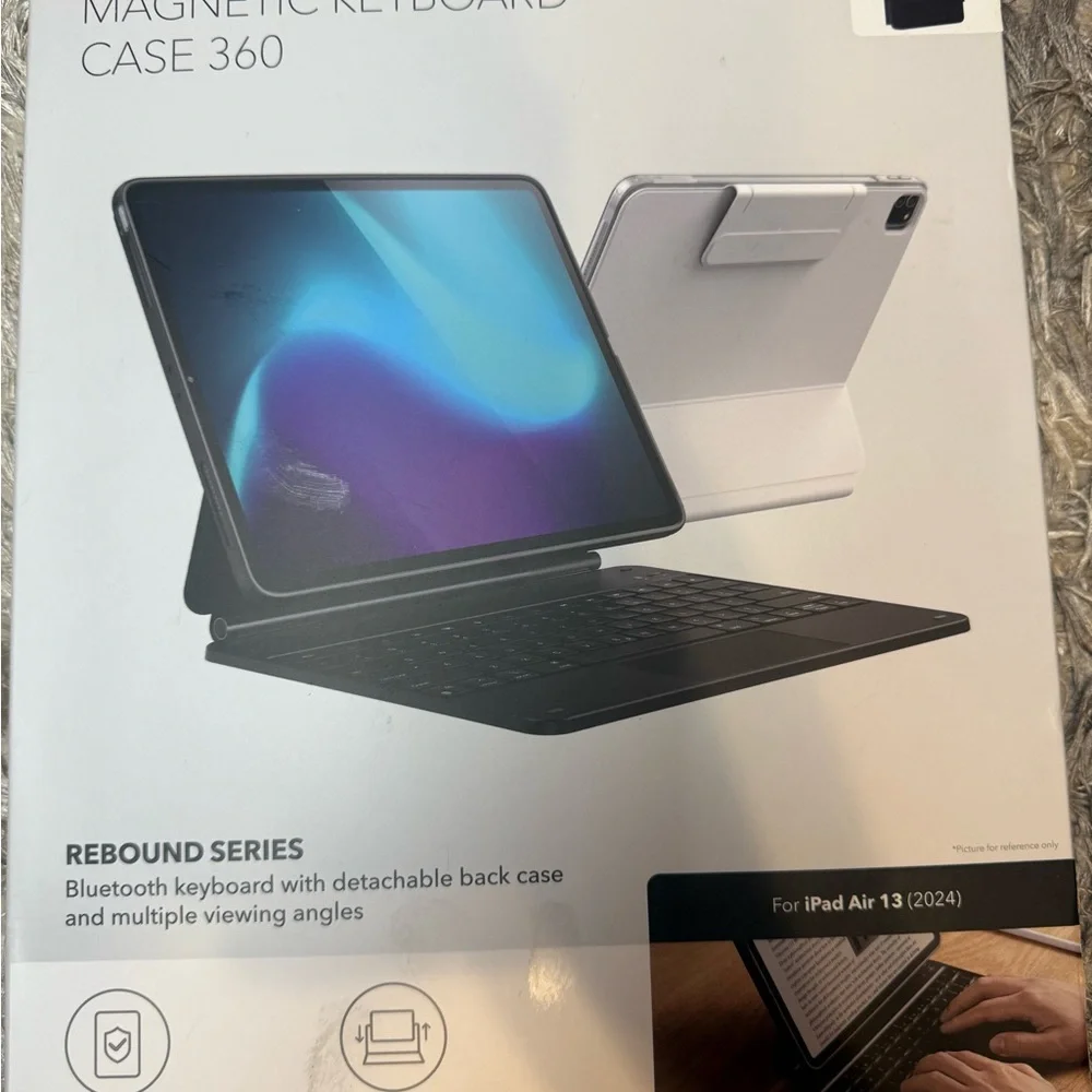 ESR Rebound Series Magnetic Keyboard Case 360° - iPad Air 13 inch (2024), Black
